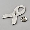 Awareness Ribbon Theme Enamel Pins JEWB-WH0026-60C-2