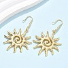 Sun 304 Stainless Steel Dangle Earrings EJEW-C142-10G-3
