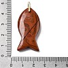 Natural Red Jasper Pendants KK-D021-05F-G-3
