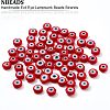  Handmade Evil Eye Lampwork Bead Strands LAMP-NB0001-62-6