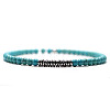 Synthetic Round Turquoise Beaded Bracxelets for Men OI5065-8-1
