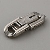 304 Stainless Steel Fold Over Clasps STAS-WH0036-31P-2