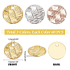   120Pcs 3 Colors Brass Charms KK-PH0004-70-5