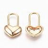 Brass Padlock Pendants KK-N231-206-NF-2