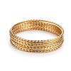 Fashion 201 Stainless Steel Bangle Sets BJEW-L664-001B-1-1