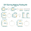 DIY Earring Making Finding Kit DIY-TA0005-03-3