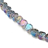Electroplate Transparent Glass Beads Strands EGLA-L044-A-HP02-2