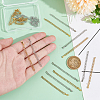 20Pcs 2 Styles 304 Stainless Steel Chain Extender STAS-UN0060-90-4