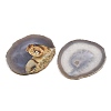 Printed Natural Agate Slice Stone Ornament DJEW-M011-04E-5