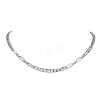 5MM 304 Stainless Steel Mixed Link Chain Necklaces NJEW-JN05850-2