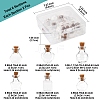 12Pcs 6 Styles Glass Bottle for Bead Containers BOTT-FS0001-05-4