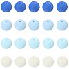 Rubberized Style Imitated Silicone Acrylic Beads MACR-PA0001-06C-02-6