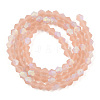 Imitate Austrian Crystal Bicone Frosted Glass Beads Strands LS-EGLA-A039-T3mm-MB12-3