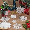 36Pcs Snowflake Plastic Pendant Decorations DIY-CP0013-33A-4