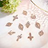 SUNNYCLUE Alloy Rhinestone Links Connectors ALRI-SC0001-09LG-4