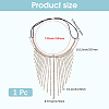 Alloy Rhinestone & Polyester Head Chain AJEW-WH20072-21G-2