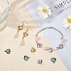 12Pcs 3 Colros 304 Stainless Steel Rhinestone Connector Charms STAS-CA0001-86-4