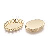 304 Stainless Steel Cabochon Settings X-STAS-P249-13A-G-2
