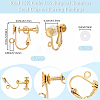 40Pcs 316 Surgical Stainless Steel Clip-on Earring Findings STAS-BBC0008-58B-2