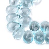 Baking Paint Transparent Glass Beads Strands GL-N005-02A-D07-3