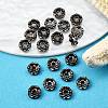 Brass Rhinestone Spacer Beads RB-A014-L6mm-01B-4