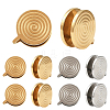 16Pcs 2 Colors 304 Stainless Steel Vortex Cuff Earrings EJEW-SC0001-87-1