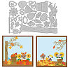 Autumn Theme Carbon Steel Cutting Dies Stencils DIY-WH0309-173-1