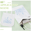 Flower Pattern DIY Canvas Women's Shoulder Bag Making Kits DIY-WH0349-356A-4