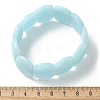 Handmade Lampwork Beaded Stretch Bracelets for Men Women BJEW-G738-01B-10-5