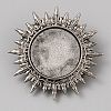 Tibetan Style Zinc Alloy Bolo Tie Slides Clasp Cabochon Settings FIND-WH0260-37K-AS-1