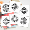 6Pcs Plant PVC Plastic Waterproof Self-adhesive Stickers Set DIY-WH0692-009-4