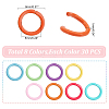   320Pcs 8 Colors Zinc Alloy Open Jump Rings FIND-PH0009-23-5