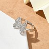 Butterfly Cuff Rings RJEW-G337-12P-3