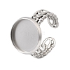Curb Chains Shapes 304 Stainless Steel Ring Components STAS-P454-04D-P-1