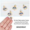 10Pcs Brass Enamel Charms KK-BC0013-91-3