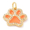 Real 18K Gold Plated Brass Micro Pave Cubic Zirconia Charms ZIRC-L100-085G-3