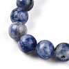 Natural Blue Spot Jasper Beads Stretch Bracelets BJEW-T022-04I-3