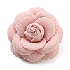 Cloth Art Camelia Brooch Pins AJEW-Q147-01E-1