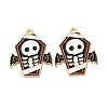 Halloween Alloy Enamel Pendants STAS-I354-01G-G-1