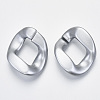 Opaque Spray Painted Acrylic Linking Rings LS-OACR-S021-63A-B02-2