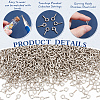 1000Pcs Iron Screw Eye Pin Peg Bails IFIN-ME0001-08-3
