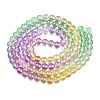 Baking Painted Transparent Glass Beads DGLA-M001-8mm-02-2