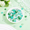 150Pcs 5 Colors Spray Painted Glass Beads GLAA-PA0001-53-4