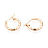 304 Stainless Steel Hoop Earrings EJEW-T048-25A-G-2