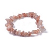Natural Sunstone Beads Stretch Bracelets BJEW-JB04152-01-1