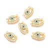 Brass Micro Pave Colorful Cubic Zirconia Pendants ZIRC-O036-51G-1