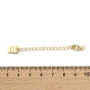 Brass Lobster Clasps & Ends with Chain KK-F880-34G-4