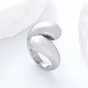 304 Stainless Steel Cuff Open Rings for Women AP0200-1-2