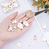  32Pcs 8 Style Alloy Enamel Pendants ENAM-NB0001-75-3