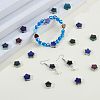 60Pcs 5 Colors Two Tone Glass Beads GLAA-HS0001-17-5